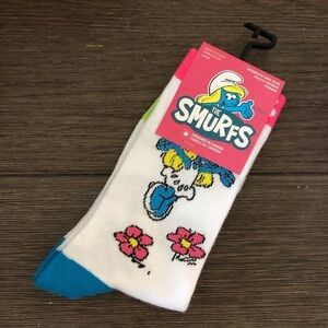 The Smurfs white smurfit Woman’s Crew socks